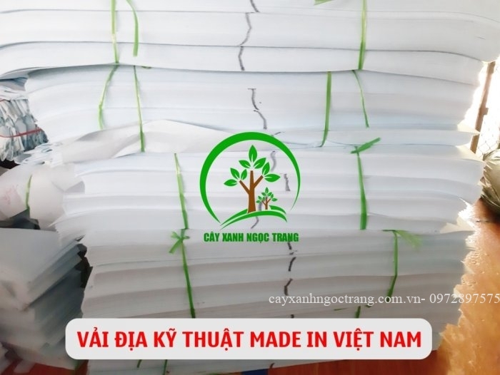 Vải địa kỹ thuật được công ty cây xanh Ngọc Trang sử dụng để sản xuất - túi vải trồng cây mua ở đâu
